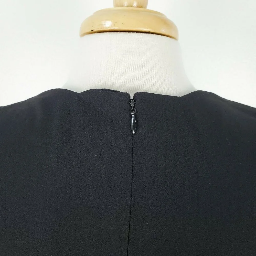 NWT Foxiedox Anthropology Black Scalloped Dress - Picture 7 of 12
